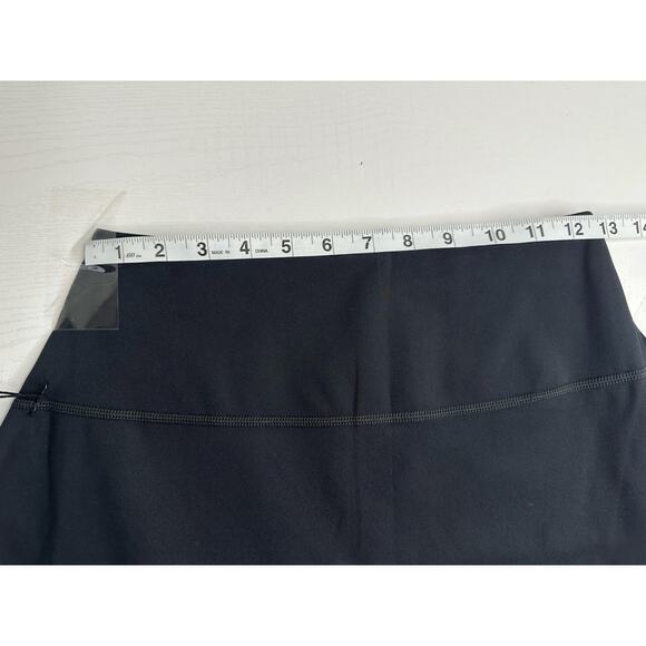 Girlfriend Collective Sport Skort Black Slits Pockets High Rise Activewear M - Picture 8 of 8